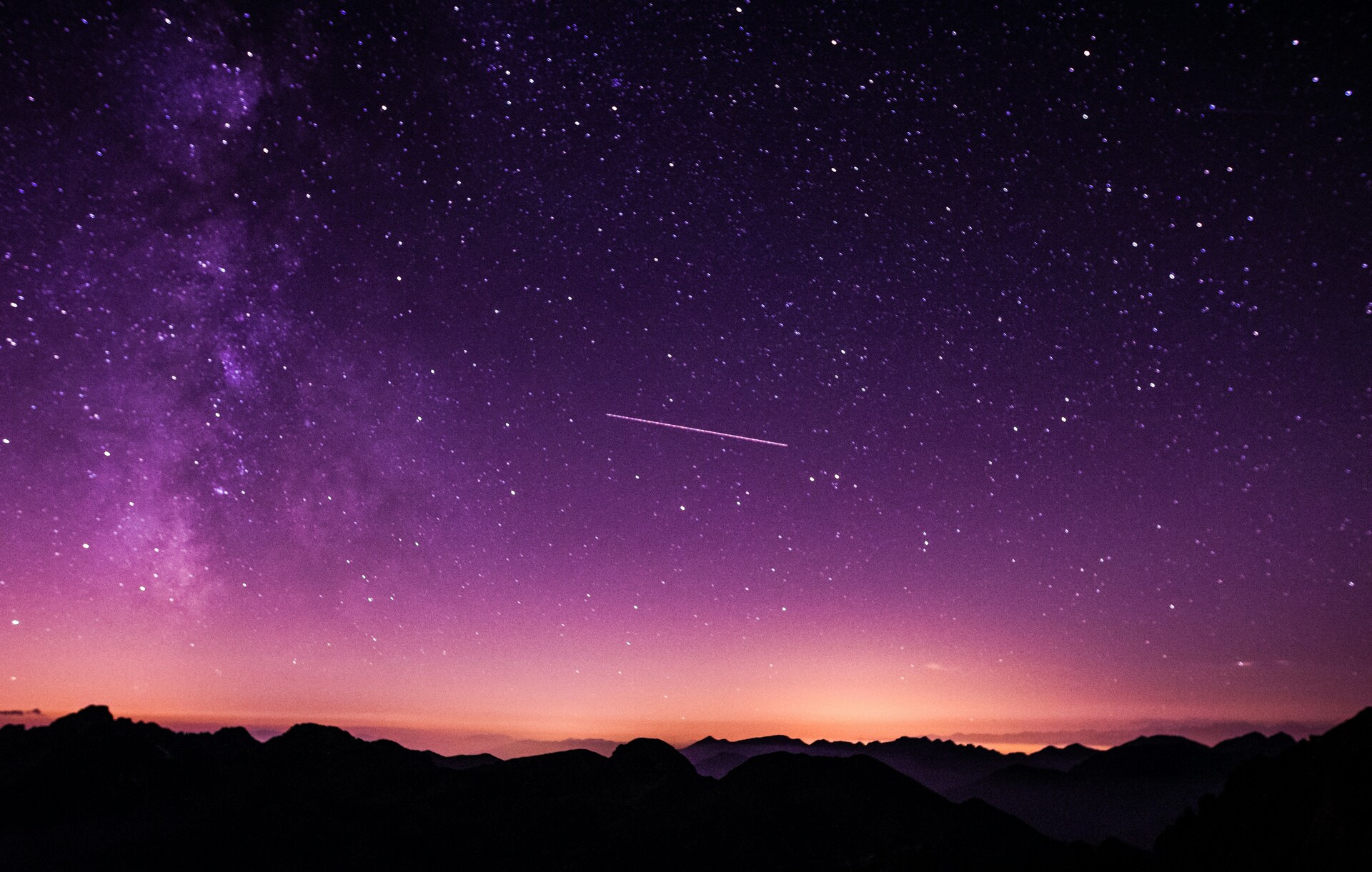 Transiti astrologici cosa sono e come leggerli Cielo stellato con stella cadente
